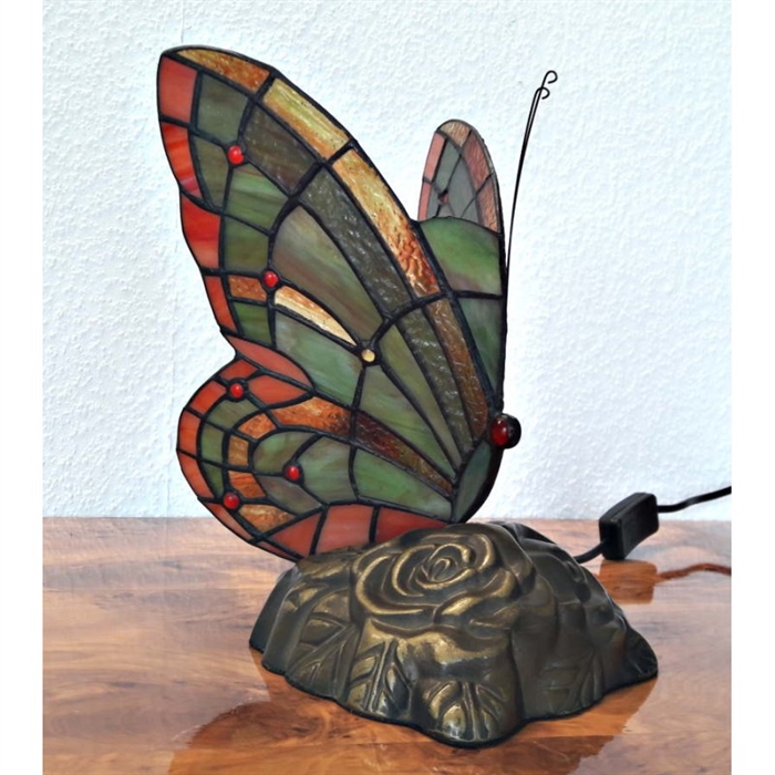 Tiffany sommerfugl lampe DK166  h:24cm